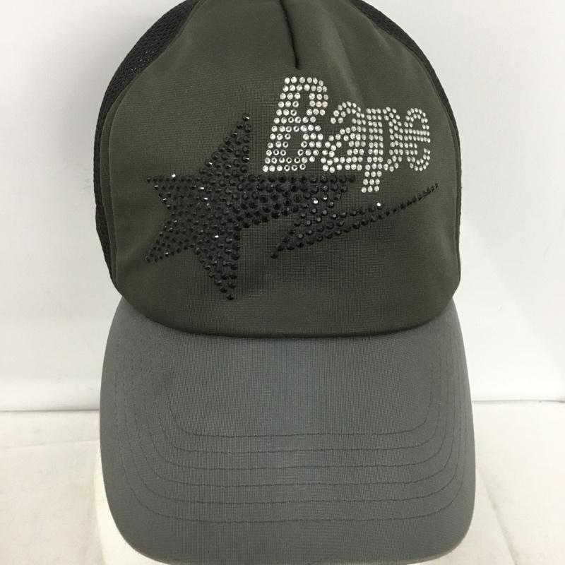 アベイシングエイプ A BATHING APE 帽子 キャップ CRYSTAL STONE STA LOGO MESH CAP ラインストーン メッシュ BAPE STA ロゴ、文字 黒 / ブラック / X 灰 / グレー / X カーキ / カーキ /  メンズ USED 古着 中古 10146882