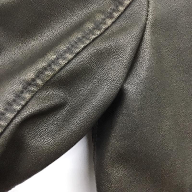 ザラ ZARA ジャケット、上着 ジャケット、ブレザー ライダースジャケット ジップアップジャケット アウター フェイクレザー S 無地 茶 / ブラウン /  メンズ USED 古着 中古 10133381