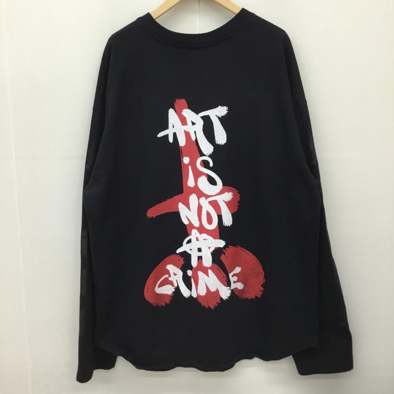 カタリスト CVTVLIST カットソー 長袖 1 ロゴ、文字 黒 / ブラック /  メンズ USED 古着 中古 10134379