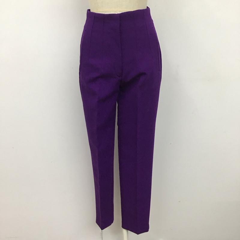 ザラ ZARA パンツ スラックス XS 無地 紫 / パープル /  レディース USED 古着 中古 10110509