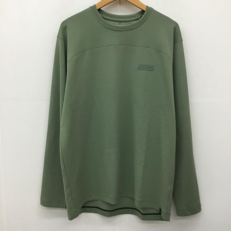 マウンテン ハード ウェアー MOUNTAIN HARDWEAR カットソー 長袖 OE0875-354 L ロゴ、文字 緑 / グリーン /  メンズ USED 古着 中古 10139058