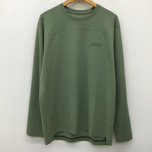 マウンテン ハード ウェアー MOUNTAIN HARDWEAR カットソー 長袖 OE0875-354 L ロゴ、文字 緑 / グリーン /  メンズ USED 古着 中古 10139058