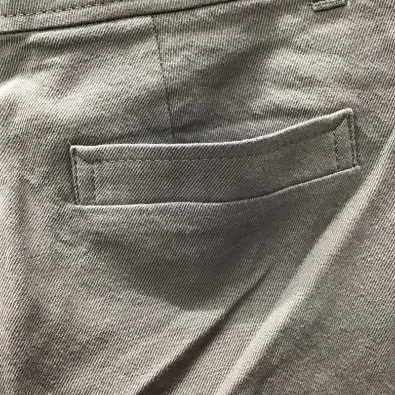 アンタイトル UNTITLED パンツ スラックス JI153-63412JJ コットン ウール 2 無地 茶 / ブラウン /  レディース USED 古着 中古 10115459
