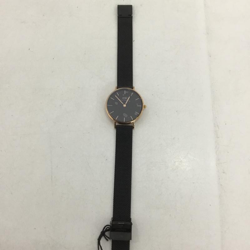 ダニエルウェリントン Daniel Wellington 腕時計 アナログ（クォーツ式） DW00100201 メッシュベルト ロゴ、文字 黒 / ブラック /  レディース USED 古着 中古 10135187