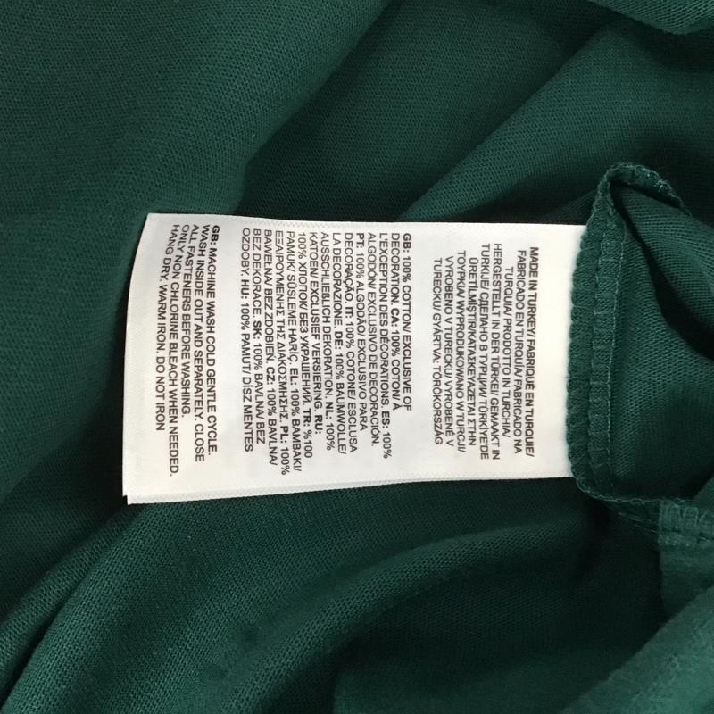 ザノースフェイス THE NORTH FACE Tシャツ 半袖 NF0A87NPA1B XL ロゴ、文字 X プリント 緑 / グリーン / X 紺 / ネイビー /  メンズ USED 古着 中古 10132523