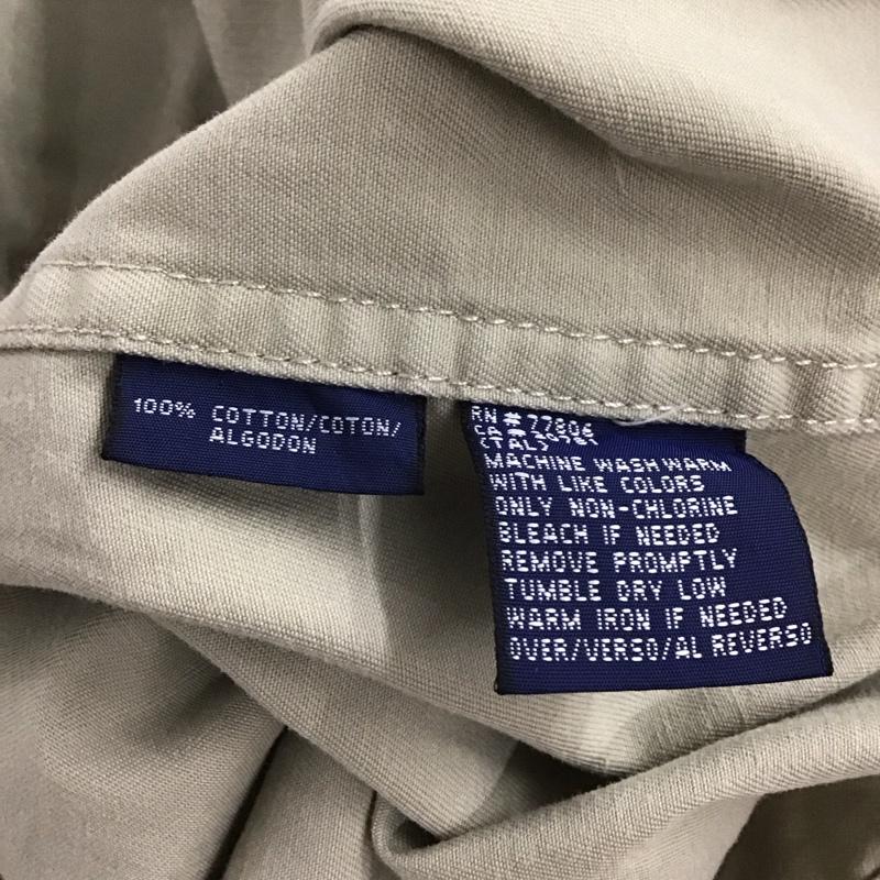トミーヒルフィガー TOMMY HILFIGER ジャケット、上着 ジャンパー、ブルゾン ジップアップジャケット アウター カラージャケット 90s XL ロゴ、文字 ベージュ / ベージュ /  メンズ USED 古着 中古 10148131