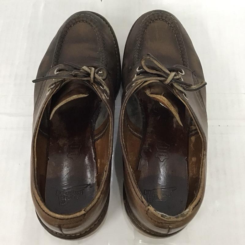 レッドウィング RED WING 革靴 革靴 8109 Work Oxford ワークオックスフォード 26.5cm モックトゥ US：8.5 無地 茶 / ブラウン /  メンズ USED 古着 中古 10111500