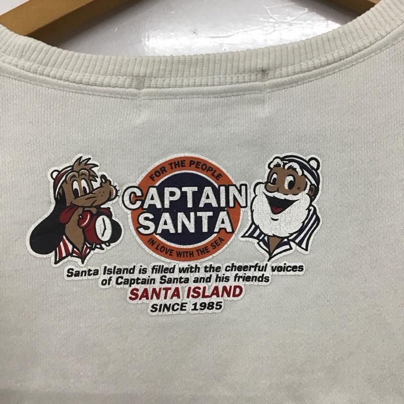 キャプテンサンタ CAPTAINSANTA トレーナー 長袖 S プリント 白 / ホワイト /  レディース USED 古着 中古 10146135