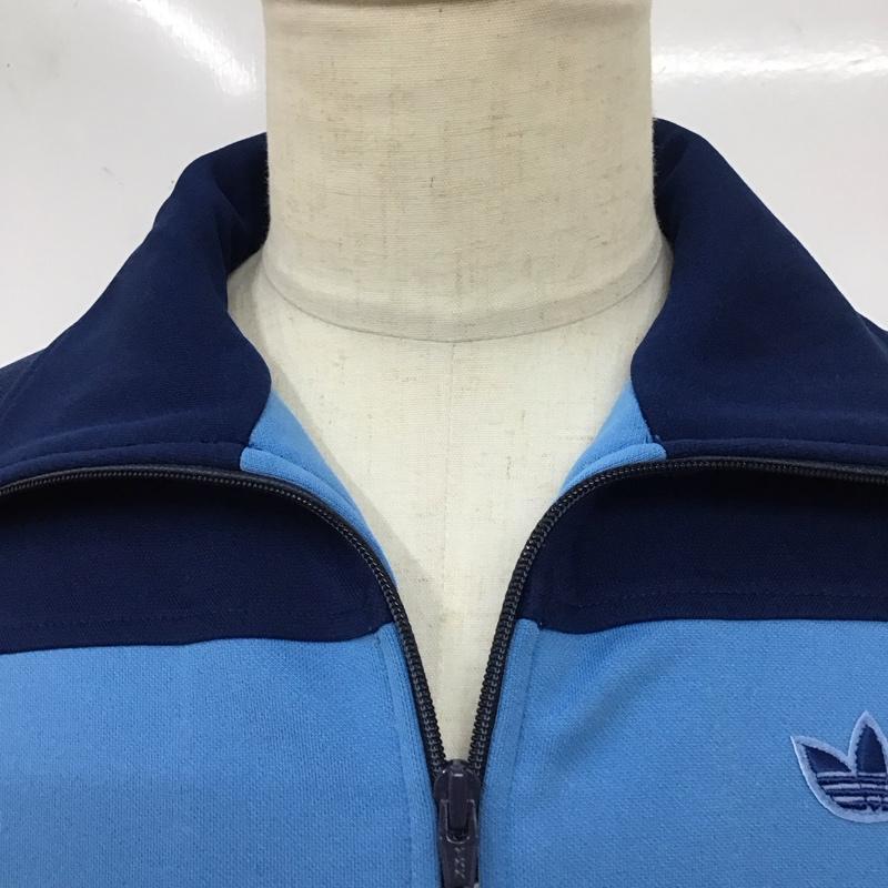 アディダス adidas ジャケット、上着 ジャンパー、ブルゾン ats-44f ジャージ デッドストック 西ドイツ製 70~80s ジップアップジャケット 2 ロゴ、文字 青 / ブルー /  メンズ USED 古着 中古 10116367