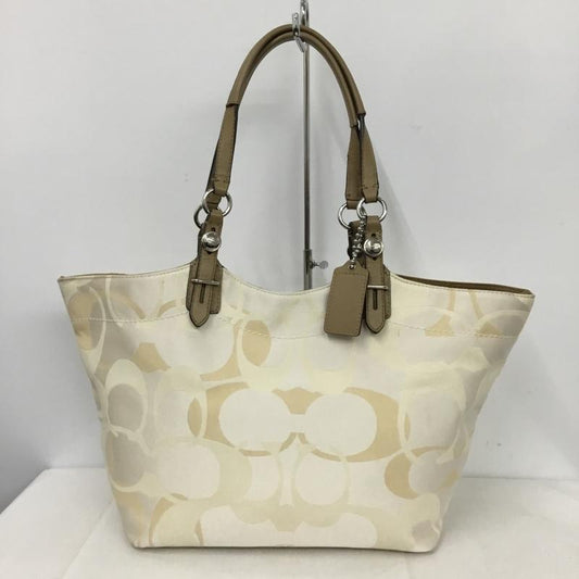 コーチ COACH トートバッグ トートバッグ F16911 シグネチャー 総柄 ベージュ / ベージュ / X 茶 / ブラウン /  レディース USED 古着 中古 10142816