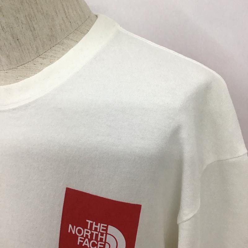 ザノースフェイス THE NORTH FACE カットソー 長袖 NT32042 ロングスリーブスリーブグラフィックTシャツ 長袖カットソー プリントTシャツ L ロゴ、文字 白 / ホワイト /  メンズ USED 古着 中古 10107122