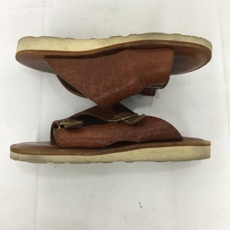 古着 USED サンダル サンダル LEFT HAND レザー 無地 茶 / ブラウン /  メンズ USED 古着 中古 10138038