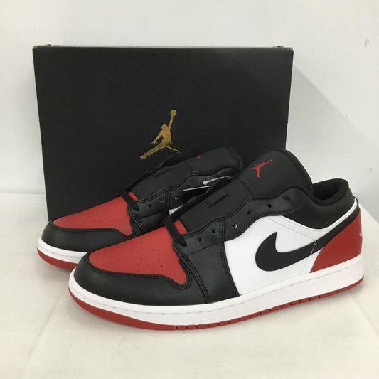 ナイキ NIKE スニーカー スニーカー 553558-161 AIR JORDAN 1 LOW 28.5cm 箱有 28.5cm ロゴ、文字 白 / ホワイト / X 黒 / ブラック / X 赤 / レッド /  メンズ USED 古着 中古 10150957