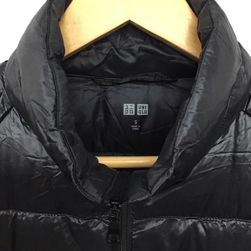ユニクロ UNIQLO ジャケット、上着 ジャンパー、ブルゾン 315-069087 ダウンジャケット ジップアップジャケット アウター S 無地 黒 / ブラック /  メンズ USED 古着 中古 10141007