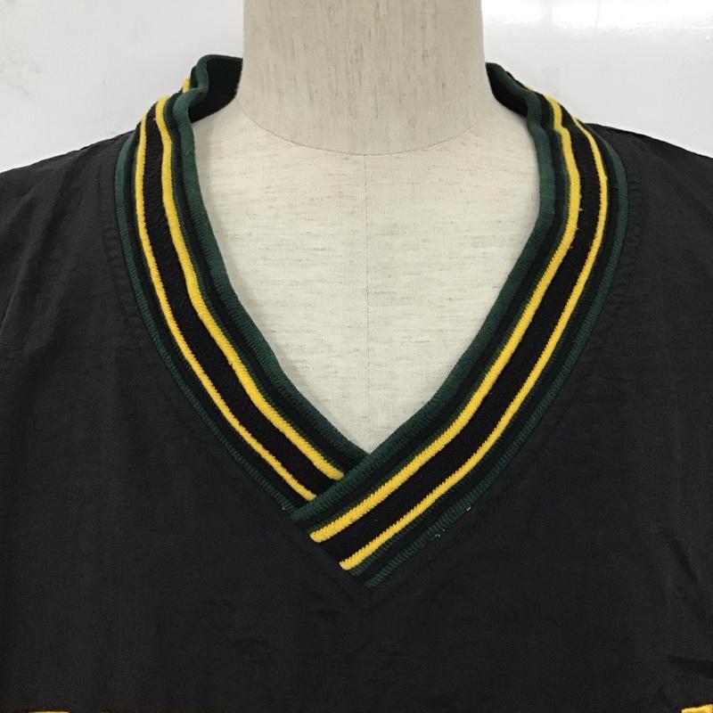 チャンピオン Champion ジャケット、上着 ジャケット、ブレザー NFL PROLINE 90s ナイロンジャケット Vネックカットソー XXL ロゴ、文字 黒 / ブラック /  メンズ USED 古着 中古 10127725