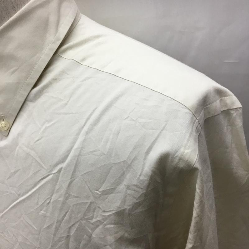 チャップス CHAPS シャツ、ブラウス 長袖 ボタンダウン M 無地 アイボリー / アイボリー /  メンズ USED 古着 中古 10116089