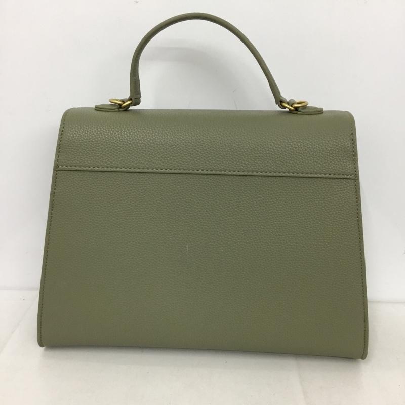 ミラオーウェン Mila Owen ショルダーバッグ ショルダーバッグ 09WGB252515 キャンバスショルダー付きメタルハンドバッグ 2WAY フェイクレザー ONE SIZE 無地 カーキ / カーキ / X 金 / ゴールド /  レディース USED 古着 中古 10143771