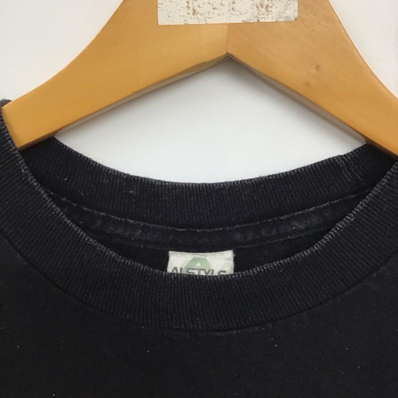 古着 USED Tシャツ 半袖 半袖カットソー プリントTシャツ クルーネックカットソー M ロゴ、文字 黒 / ブラック /  メンズ USED 古着 中古 10134024