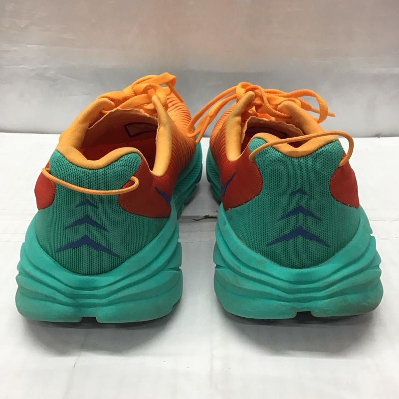 ホカオネオネ HOKA ONEONE スニーカー スニーカー 1119395 RINCON3 25.5cm 25.5cm ロゴ、文字 橙 / オレンジ / X 緑 / グリーン /  メンズ USED 古着 中古 10121621