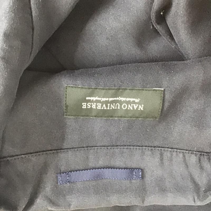 ナノユニバース nano・universe シャツ、ブラウス 半袖 L 無地 紺 / ネイビー /  メンズ USED 古着 中古 10128340