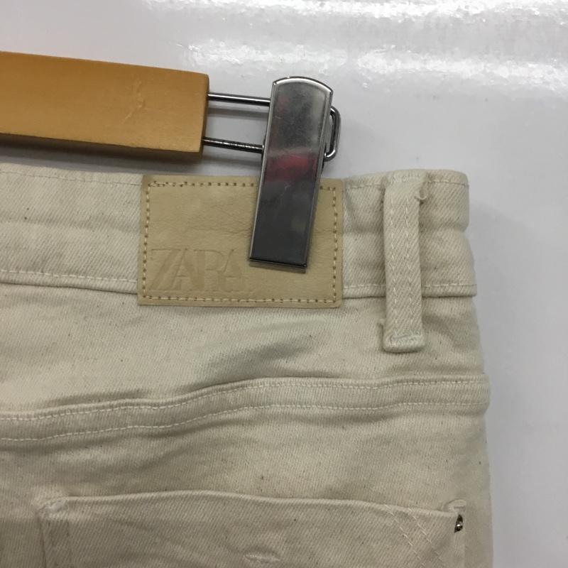 ザラ ZARA パンツ デニム、ジーンズ 0108 032 712 ストレッチ 無地 アイボリー / アイボリー /  レディース USED 古着 中古 10144650