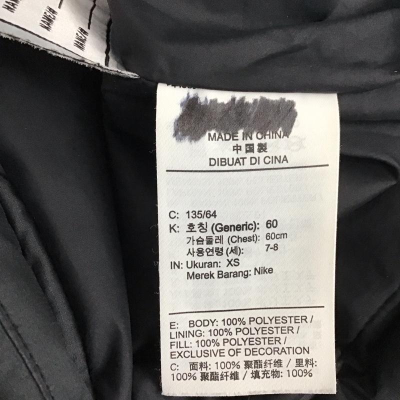 ナイキ NIKE ジャケット、上着 ジャケット、ブレザー CU9157-010 YTH シンセテック フィル フーディ キッズ XS ロゴ、文字 黒 / ブラック /  ボーイズ USED 古着 中古 10131269