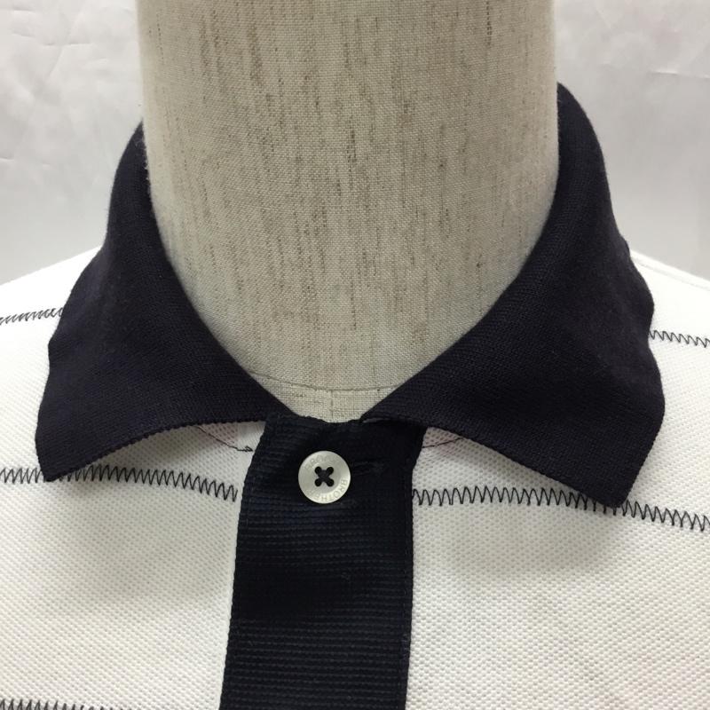ブルックスブラザーズ BROOKS BROTHERS ポロシャツ 半袖 S ワンポイント 白 / ホワイト / X 紺 / ネイビー /  メンズ USED 古着 中古 10112867