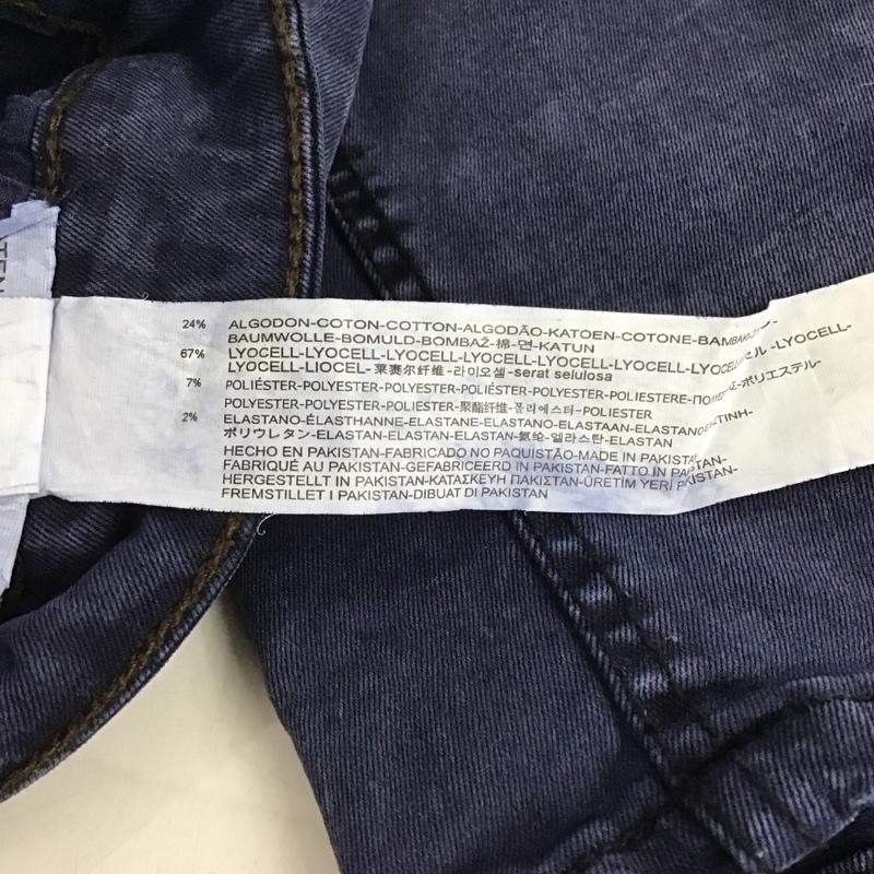 ザラメン ZARA MAN パンツ デニム、ジーンズ デニムパンツ スリムパンツ カジュアルパンツ ストレッチパンツ 38 無地 紺 / ネイビー /  メンズ USED 古着 中古 10143693
