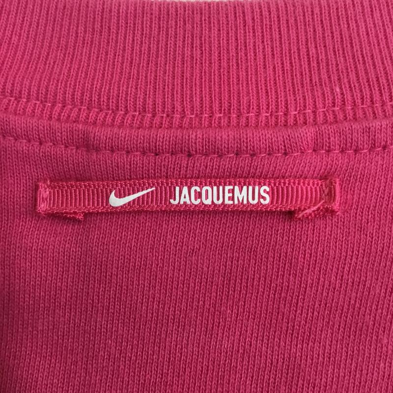 ナイキ NIKE カットソー 半袖 NIKE×JACQUEMUS ナイキxジャックムス スウッシュ Tシャツ FJ3478-653 L ロゴ、文字 桃 / ピンク /  メンズ USED 古着 中古 10148320
