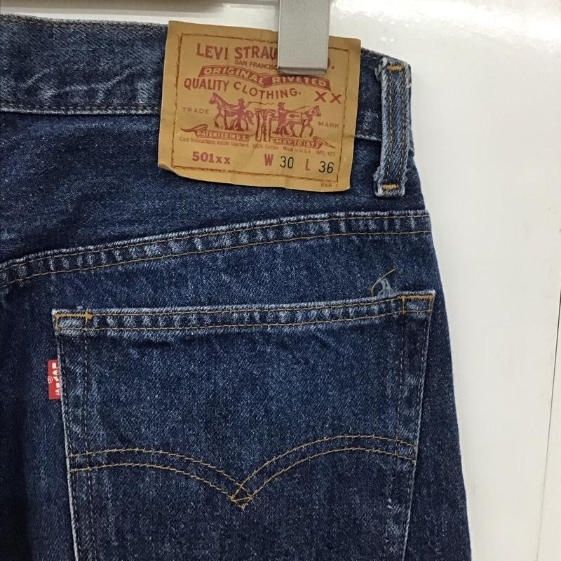リーバイストラウスアンドコー Levi Strauss & co. パンツ デニム、ジーンズ デニムパンツ ワイドパンツ カジュアルパンツ 30インチ 無地 インディゴ / インディゴ /  メンズ USED 古着 中古 10143868