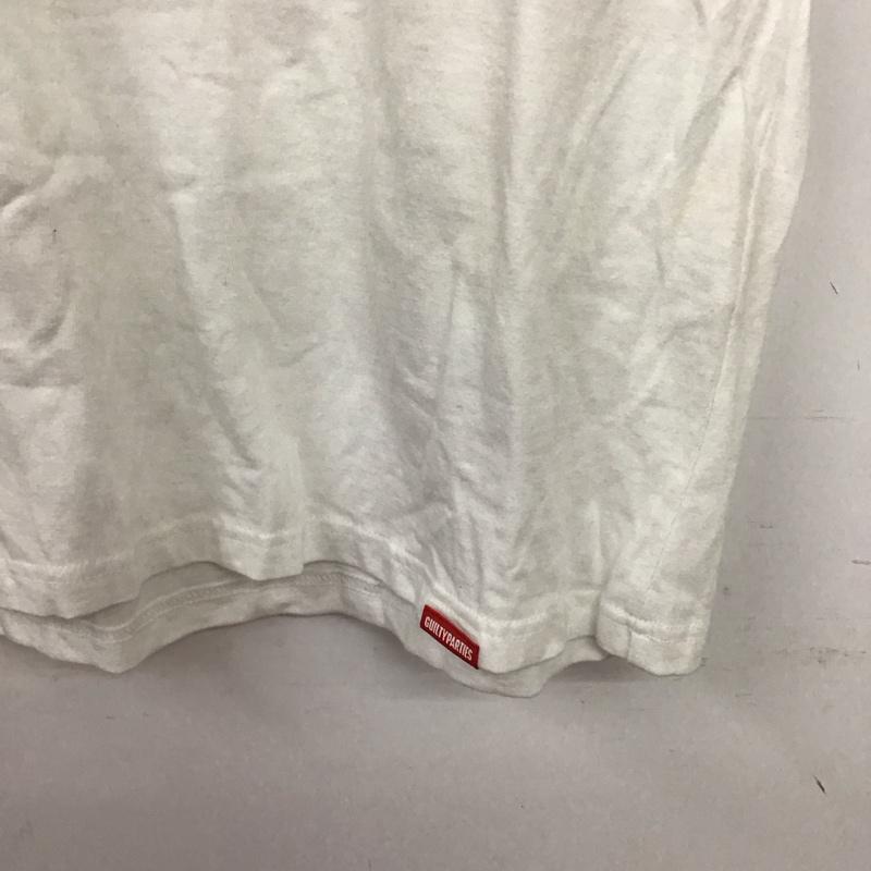 ギルティーパーティーズ GUILTYPARTIES Tシャツ 半袖 半袖カットソー プリントTシャツ クルーネックカットソー M プリント 白 / ホワイト /  メンズ USED 古着 中古 10149515