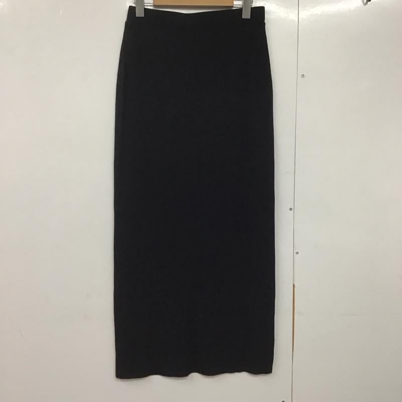 レプシィム LEPSIM スカート ロングスカート 無地 黒 / ブラック /  レディース USED 古着 中古 10144256