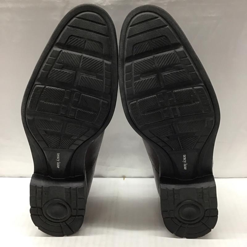 アシックス ASICS 革靴 革靴 TU-7041 texcy lux ストレートチップ 箱有 26.5cm 26.5cm 無地 ダークブラウン / ダークブラウン /  メンズ USED 古着 中古 10111729