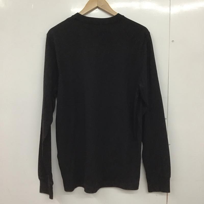 ディーゼル DIESEL カットソー 長袖 長袖カットソー プリントカットソー クルーネック L ロゴ、文字 黒 / ブラック /  メンズ USED 古着 中古 10148988