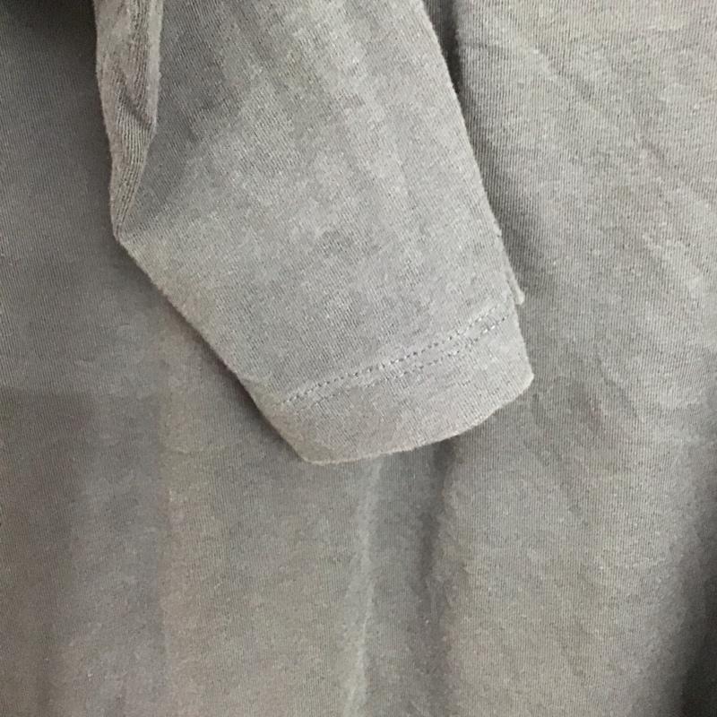 ジースターロゥ G-STAR RAW カットソー 長袖 長袖カットソー プリントカットソー クルーネック M ロゴ、文字 灰 / グレー /  メンズ USED 古着 中古 10132692