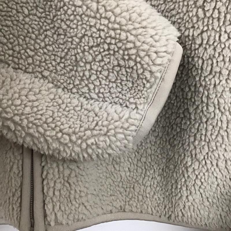 ユニクロ UNIQLO カーディガン 長袖 241-439140  ソフトボアフリースVネックカーディガン L 無地 ベージュ / ベージュ /  レディース USED 古着 中古 10141281