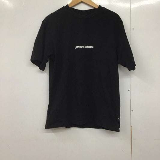ニューバランス New Balance Tシャツ 半袖 半袖カットソー プリントTシャツ クルーネックカットソー L ロゴ、文字 黒 / ブラック /  メンズ USED 古着 中古 10142585