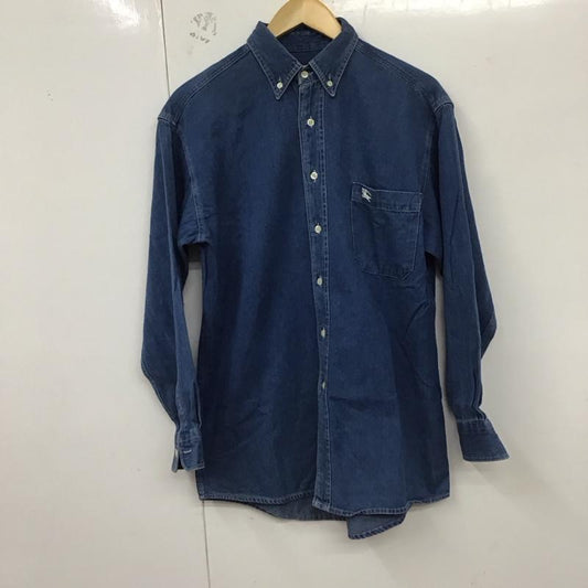 トーマスバーバリー THOMASBURBERRY シャツ、ブラウス 長袖 L 無地 水色 / ライトブルー /  メンズ USED 古着 中古 10128500