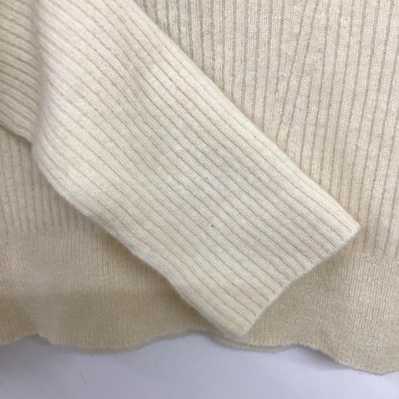 ラネウス LANEUS ニット、セーター 長袖 40 無地 ベージュ / ベージュ /  レディース USED 古着 中古 10134214
