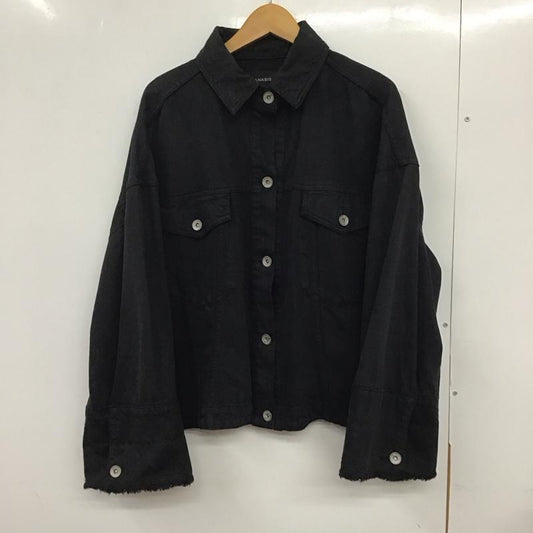ジーナシス JEANASIS ジャケット、上着 ジャケット、ブレザー JS070977AD Gジャン FREE 無地 黒 / ブラック /  レディース USED 古着 中古 10132781