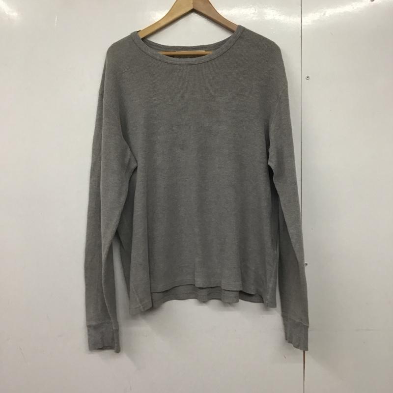 レミ レリーフ REMI RELIEF カットソー 長袖 長袖カットソー 無地カットソー クルーネック 無地 灰 / グレー /  メンズ USED 古着 中古 10142945