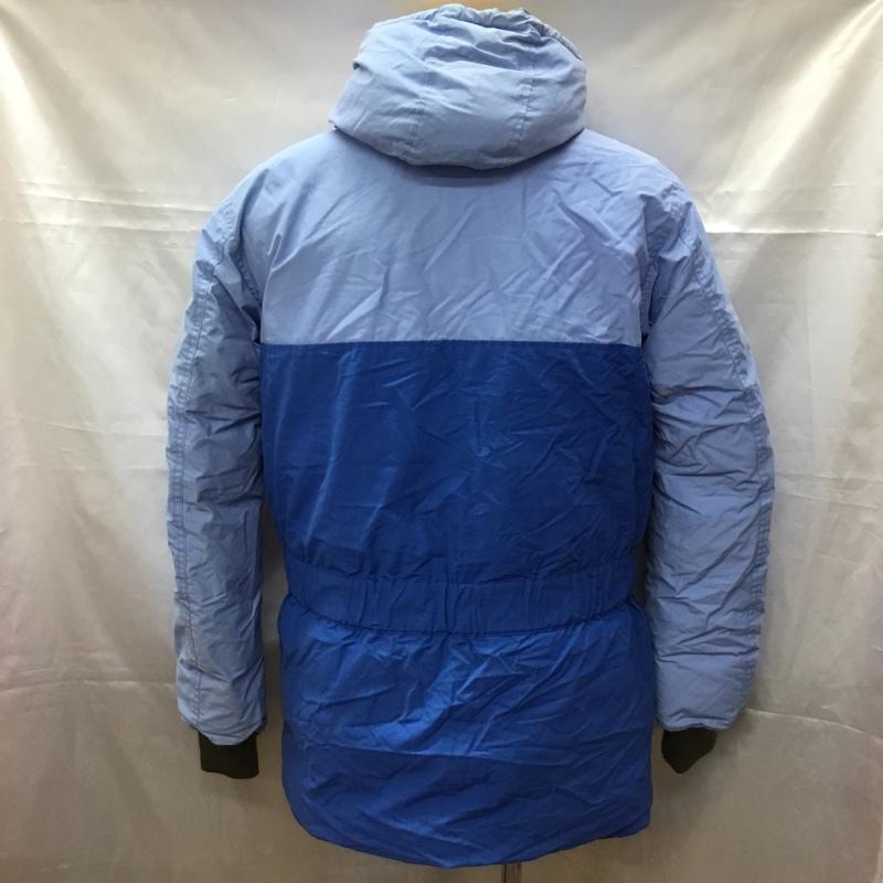 エディーバウアー Eddie Bauer ジャケット、上着 ダウンジャケット フード付き 48 無地 水色 / ライトブルー / X 青 / ブルー /  メンズ USED 古着 中古 10111362