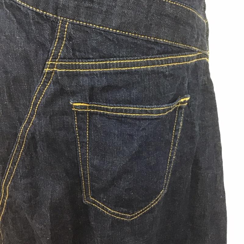 エヴリス EVRIS ワンピース ロングスカート 372020300701-01 ステップヘムプリーツロングワンピース 2WAY ワンショルダー デニム FREE 無地 インディゴ / インディゴ / X 白 / ホワイト /  レディース USED 古着 中古 10107370