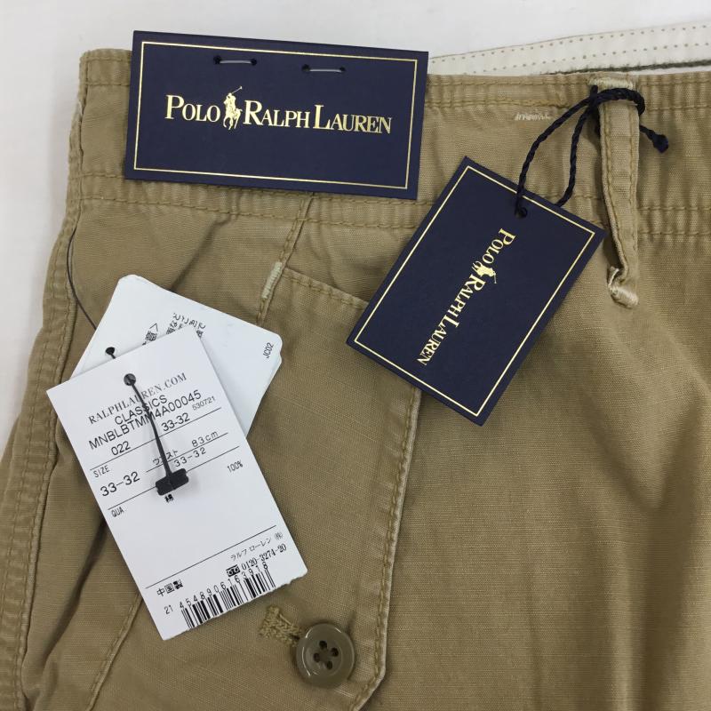 ポロラルフローレン POLO RALPH LAUREN パンツ ワークパンツ、ペインターパンツ 33インチ 無地 ベージュ / ベージュ /  メンズ USED 古着 中古 10107618