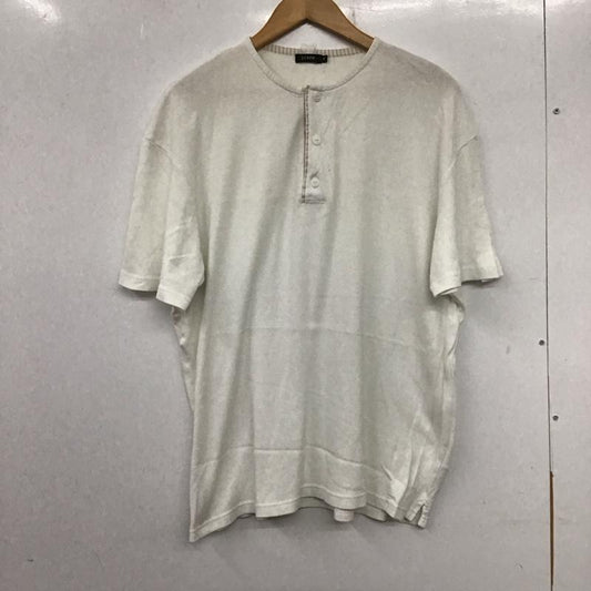 ジェイクルー J.CREW カットソー 半袖 半袖カットソー 無地Tシャツ ヘンリーネックカットソー XL 無地 白 / ホワイト /  メンズ USED 古着 中古 10137820