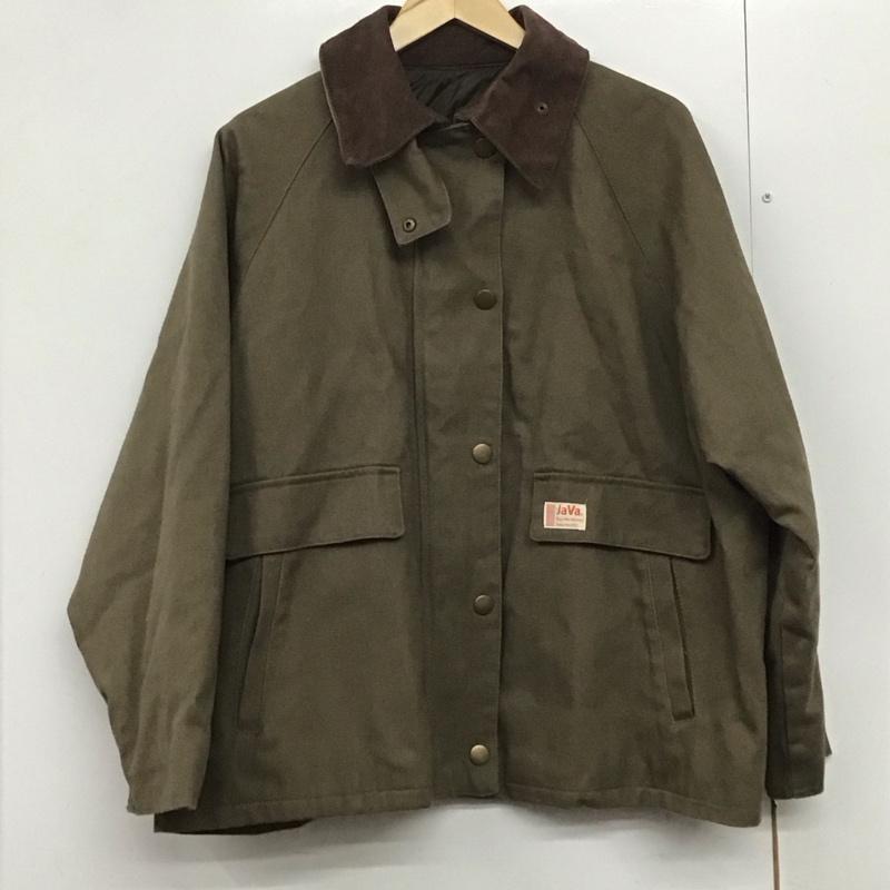 ジャバ Java ジャケット、上着 ジャンパー、ブルゾン 285000 カバーオール 裏地キルティングコットンワークカバーオール L ロゴ、文字 カーキ / カーキ /  レディース USED 古着 中古 10141958
