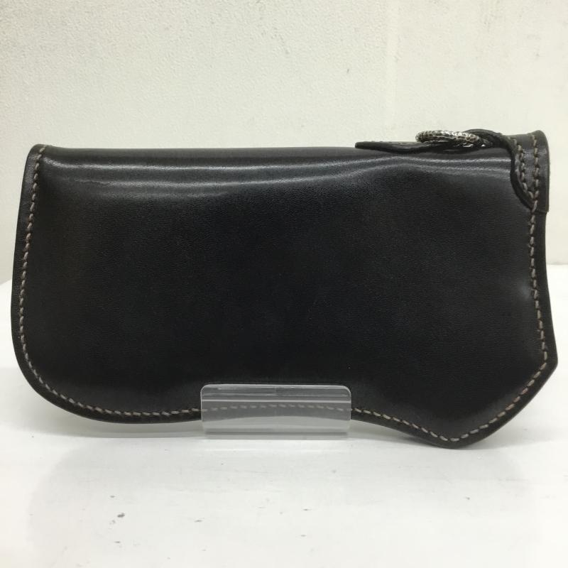 フラットヘッド The Flat Head 財布 長財布 コードバン レザー ロングウォレット 黒 / ブラック /  メンズ USED 古着 中古 10108212