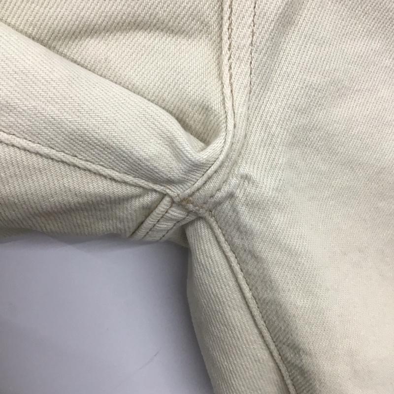 リーバイスメイドアンドクラフテッド Levi s Made & Crafted パンツ デニム、ジーンズ デニムパンツ ワイドパンツ カジュアルパンツ 27インチ 無地 白 / ホワイト /  メンズ USED 古着 中古 10143196