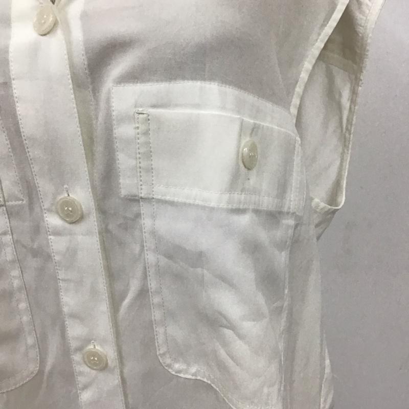 マウジー MOUSSY ベスト ベスト 010GA230-6060 BACK OPEN SHIRT VEST ノースリーブシャツ FREE 無地 白 / ホワイト /  レディース USED 古着 中古 10122567