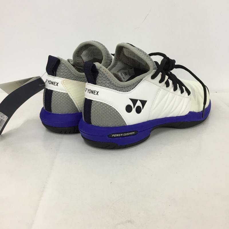ヨネックス YONEX スニーカー スニーカー SHTF3MGC パワークッションフュージョンレブ3メンGC テニスシューズ 箱有 24cm 24.0cm ロゴ、文字 白 / ホワイト / X 青 / ブルー / X 灰 / グレー /  レディース USED 古着 中古 10147961